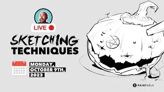 Let's talk about SKETCHING! 🎃 Digital Pumpkin Carving Challenge