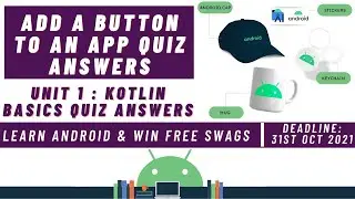 Add A Button To An App Quiz Answers | Kotlin Basics Quiz Answers | AndroidSeekho Quiz Answers