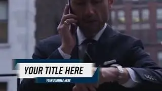FREE Lower Third Title Template in Green Screen
