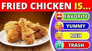 Tier List Rank Fast Food from Favorite to Trash 🍕📝 Junk Food Quiz
