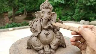 Eco friendly ganesha making easy | How to make ganesh idol