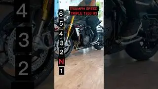 Maximum speed for each gear on a Triumph Speed Triple 1200 RS