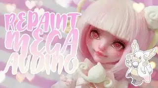 ☽ Moonlight Jewel ☾ Repaint Mega Audino Pokémon Doll