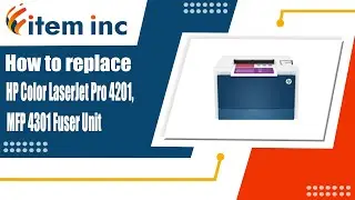How to replace HP Color LaserJet Pro 4201, MFP 4301 Fuser Unit