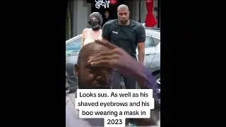 REACTION to Kanye Wearing Shoulder Pads w/ His New GF Wearing a Mask #tiktok #shorts #fyp