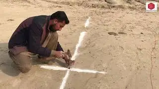 Footing & Columns Marking Without Total Station  | Manual Layout |