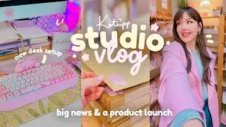 STUDIO VLOG ✿ I'm back with very big news for my small biz & doing a shop launch in less than 24 hrs