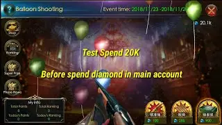SPEND 20K DIAMOND BALLOON SHOOT || LEGACY OF DISCORD