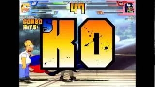 Mugen 1: Homer and Angry Video Game Nerd vs Vemon and Superman