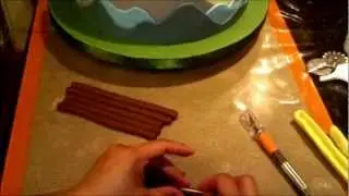 How to Make a Small Log Cabin Cake Tier