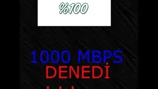 İnternet Hızını 1000 MBPS Yapma! 2018