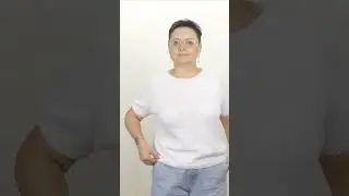 Летний джемпер из хлопка с ажурной спинкой