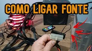 Como ligar a fonte fora do gabinete sem Placa Mãe - para testar os fans ou testar a fonte