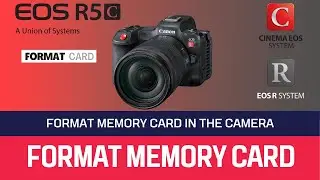 How to Format Memory Card in Canon EOS R5C Cinema Camera || Hindi Tutorial