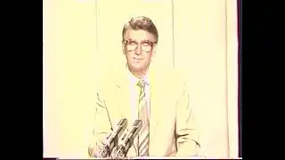 Заставка, дикторы Валерий Миронов и Марина Бурцева (II программа ЦТ, 9.06.1989)