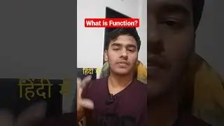 What is Function | Function | Hindi | 2023 | By Krishna Sonavane #shorts