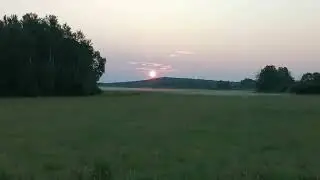 Восход над тайгой. Дальний Восток.