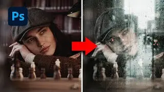 Efecto realista de REFLEJO y CRISTAL con lluvia en PHOTOSHOP | Alain Perdomo