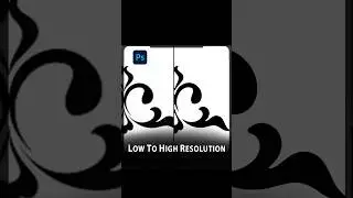 Convert low resolution graphic to High resolution in Photoshop 