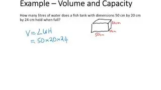 Calculating Capacity of 3D Shape   Example 1