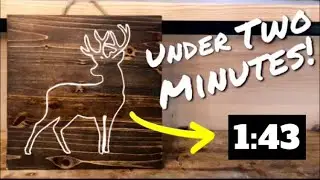 How to Apply a Dark Stain Over White Paint | In UNDER TWO MINUTES!