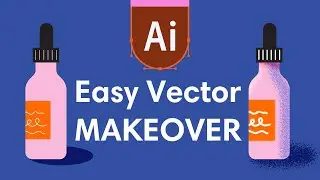 Vector Illustration in Adobe Illustrator | Textured Grain | Tips and Technique