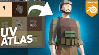 The *EASIEST* way to unwrap w/ Texture atlas - Blender