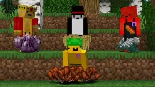 Minecraft Random Item Challenge VS 3 Hunters REMATCH