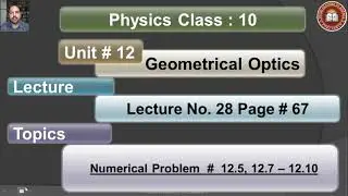 PH10 12 Numerical 12.5, 12.7-12.10
