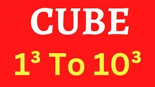 Cube 1 to 10 | cube 1 se 10 tak | learn cube 1-10 | cube root from 1 to 10 | qube | math 1 - 10 cube