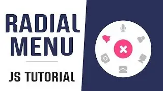 Interactive Radial Menu With Javascript | Javascript Menu | Javascript Tutorials  2019