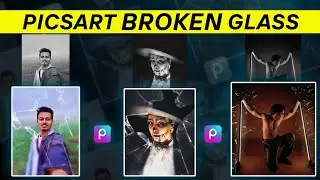 Picsart Broken Glass Photo Editing | Broken Glass Photo Editing | Broken Mirror Photo Editing
