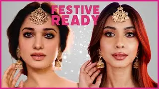 Navratri Makeup Look | Tamannaah Bhatia Inspired | Sush Dazzles #navratri