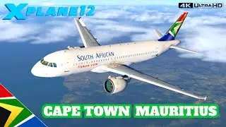 South African Airways A320NEO | Cape Town 🇿🇦 to Mauritius 🇲🇺 | X Plane 12