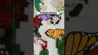 EASY diy hanging butterflies room decor!