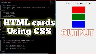 HTML CSS Cards #coding #webdevelopment #html #cswalesirji