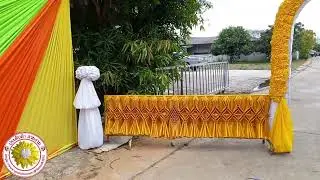 ผูกผ้าจับจีบผ้างาวบวช