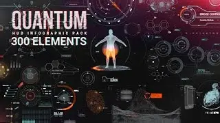 After Effects Template - Quantum HUD Infographic