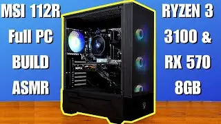 MSI Mag Forge 112R Full PC Build ASMR - Ryzen 3 3100 & RX 570 8GB