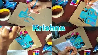 Krishna Ji's Eyes Painting - Watch This Mesmerizing Art Come to Life