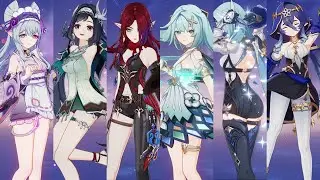 Genshin Impact: All Character Select Animations in SLOW MOTION!