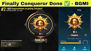 Finally Conqueror Done in 15 Days | Bgmi Solo Rank Push Last Zone flights