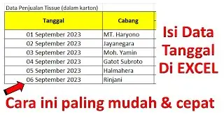 Ternyata isi Tanggal di Tabel Excel bisa Cepat dan Mudah