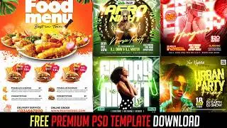 Download FREE Premium PSD Flyer Templates | 100% Editable in Photoshop