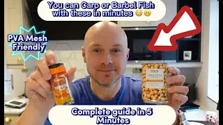 Carp or Barbel Fishing with Chick Peas in minutes. Complete guide including Hair Rig & PVA Friendly😉