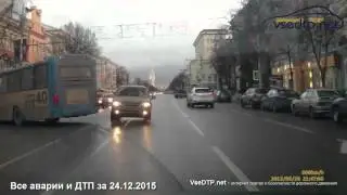 Дорожные войны - все аварии и ДТП за 24.12.2015
