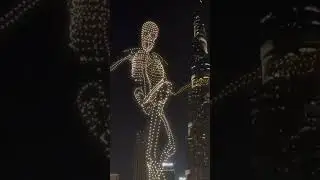Insane Giant Skeleton Drone Show In Dubai - Drone Shows Are Incredible Moments Of Impact…even fake