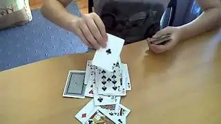 Фокус с картами  - туз буби