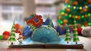 Christmas Greetings logo intro / new year wishes logo video