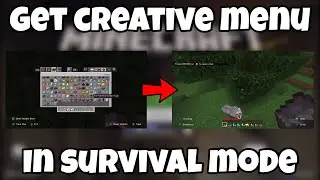 How To Get Creative Menu In Survival Mode In Minecraft, Minecraft Duplication Glitch 1.17.11